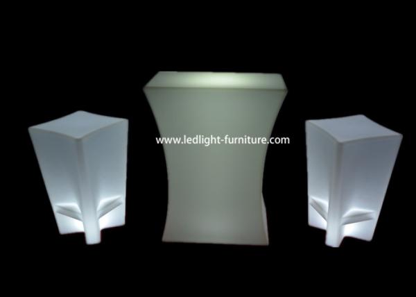 Battery Operated Portable LED Bar Counter / Colorful Lighted Bar Counter Furniture