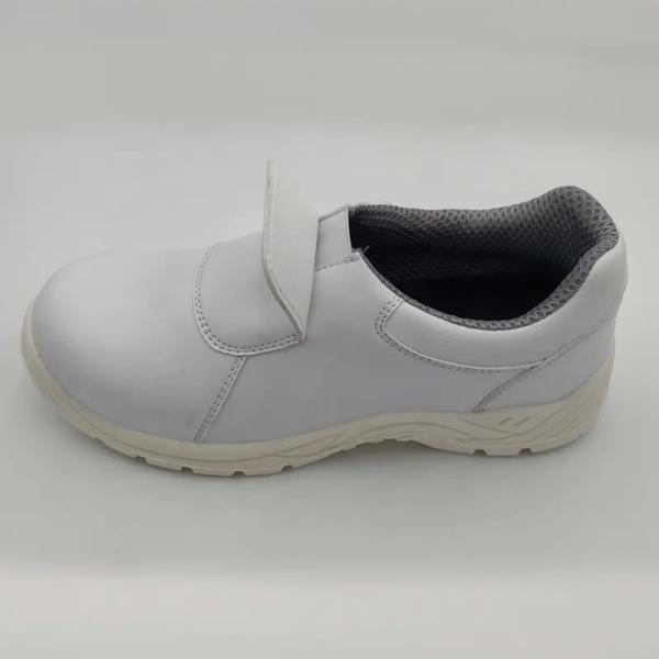 No Lace Kitchen Safety Shoes White Oil And Slip Resistant Shoes