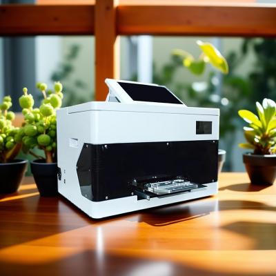 Desktop UV Printer with CMYK+W+V Six-Color Printing and 1440×1440 DPI Resolution