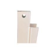 White Powder Coated Aluminium Profiles , Aluminium Door Frame Extrusions