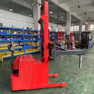 90 Degree 180 Degree Rotating Electric Battery Powered Paper Roll Plastic Film Roll Lifter Automatic Stacker
