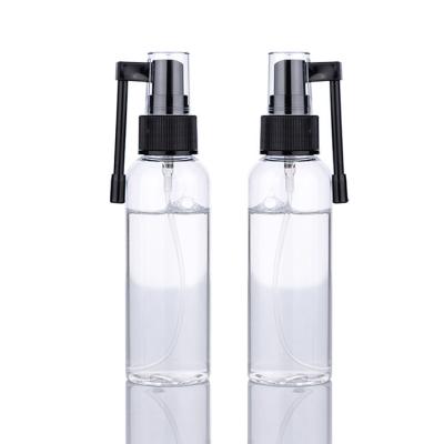 18/410 Botão de spray nasal de plástico preto sanitário e estéril para fácil transporte.