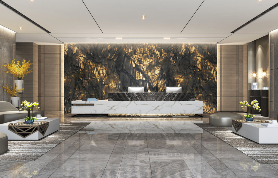 3D Printed Translucent Stone Wall Panel Luxury Texture Accent Wall Cladding