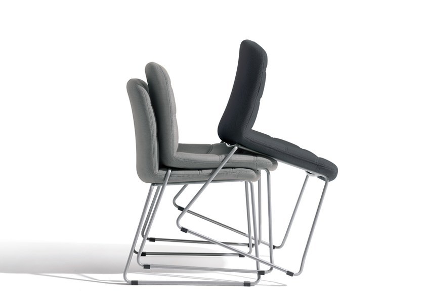 Rachel Office Training Chair with Sleek Sled Base, Stackable Design, and Robust Steel Frame for Efficient Training Rooms