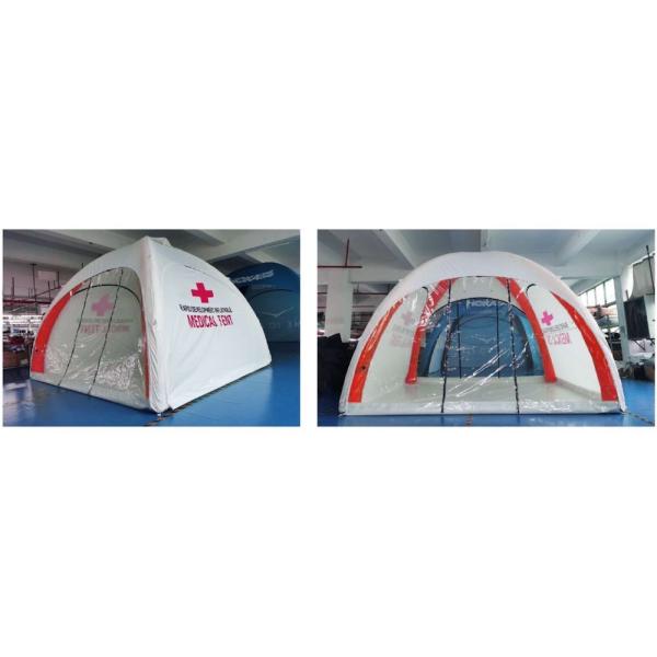 Isolation Inflatable Medical Tent Oxford TPU 3MX3M Portable White Transparent