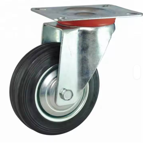 High quality Industry Caster Wheel 8fixed Swivel Brake Rubber 4 5 6 Swivel & Rigid Industrial Casters