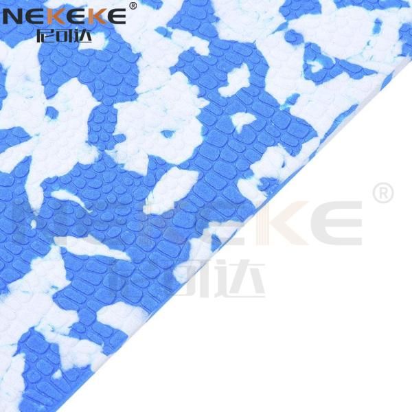 NEKEKE Camouflage EVA Foam Deck Pad 6mm Thick Self-Adhesive Marine Deck Grip Mat with 2-Year Guarantee