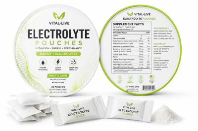 Pre Workout Electrolyte Pouches With 20 Pouches Per Bottle For Sports Nutrition