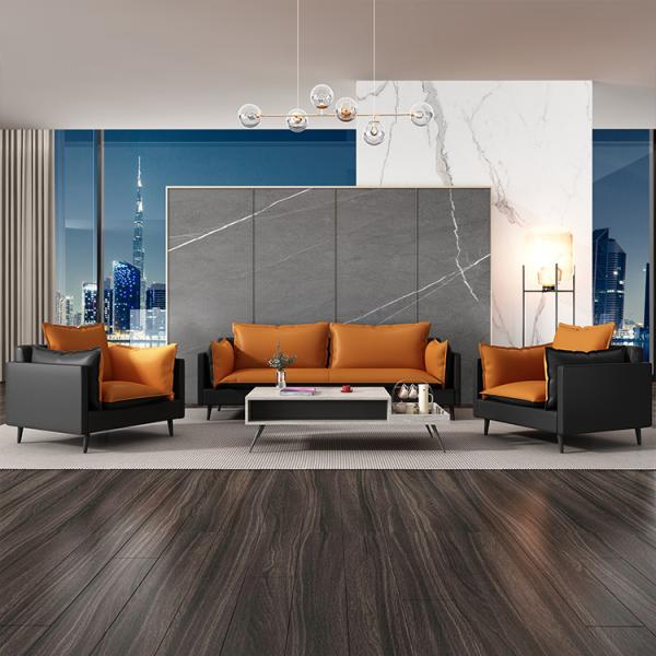 Софа управленческого офиса PU кожаная для зала ожидания комнаты прожития универсального