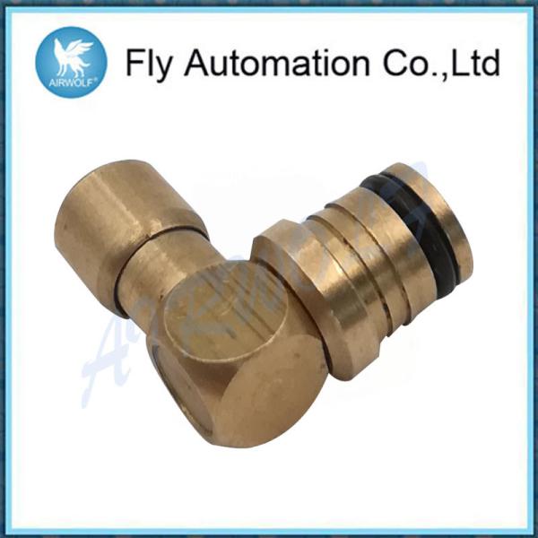 EISELEドイツの黄色の管OD4 G1/8の可変的な金属の接合箇所OD5の肘ねじは接合します