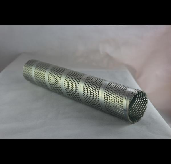 304 316 Perforated Stainless Steel Tube , Hexagonal Perforated Metal Pipe