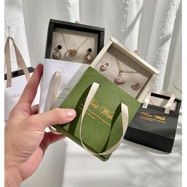 Environmentally Friendly Jewelry Portable box Foldable Drawer Box For Rings, Earrings, Bracelets, Necklaces, Jewelry Boxes