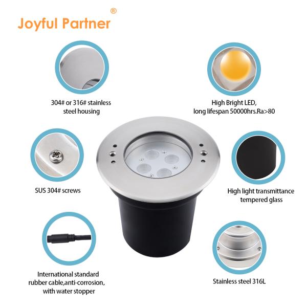 316 Aço inoxidável LED Piscina luz subaquática 2700K - 6500K CEM aprovado