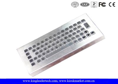 Desktop industrial escovado Compacto-feito sob medida do teclado de aço inoxidável