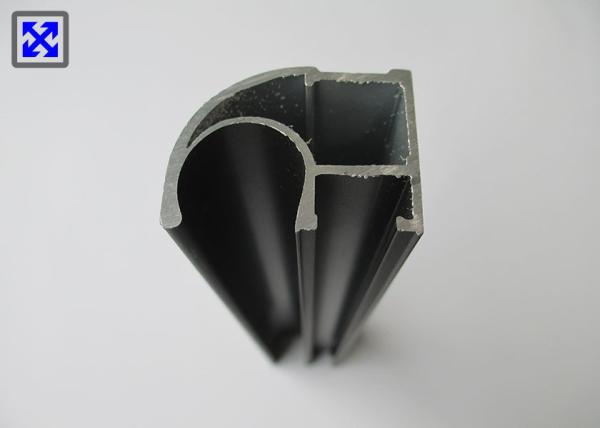 6005 / 6063 Alloy Aluminum Extrusion Profiles ISO Compliant For Hanging Curtains