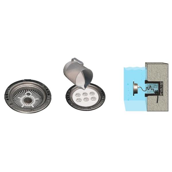 C4YB0657 C4YB0618 6 * света бассейна СИД 2W, легкие устанавливают света фонтана СИД подводные