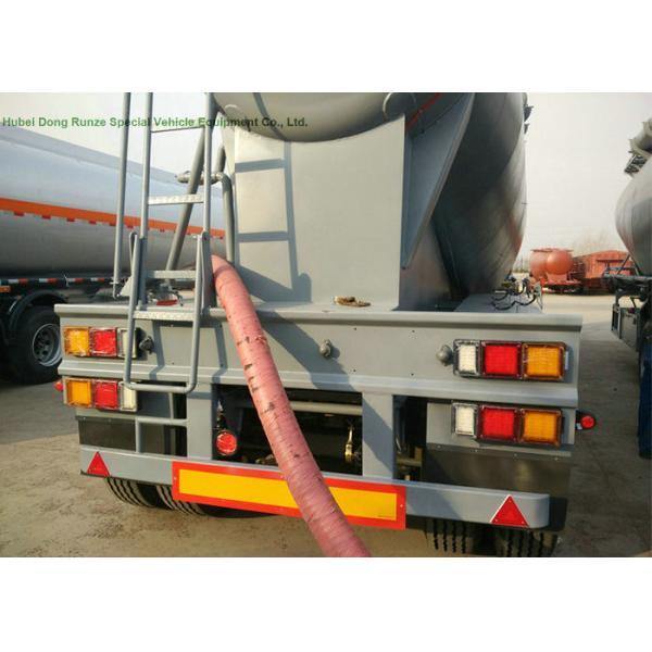 68-70cbm 4 Axle Tank Semi Trailer , Bulk Cement Trailer High Working Performnce