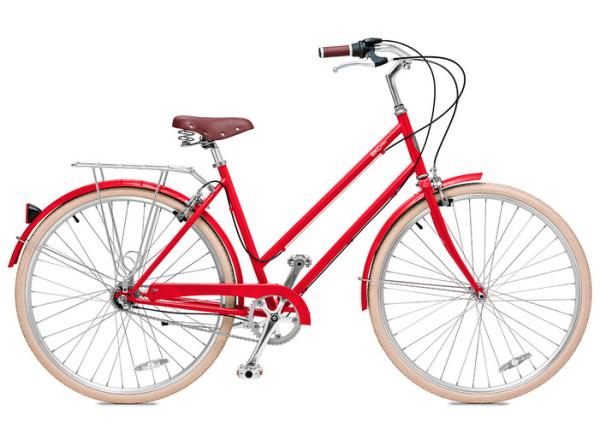Carbon steel colorful 26 inch OL elegant city bicicle for lady  single speed