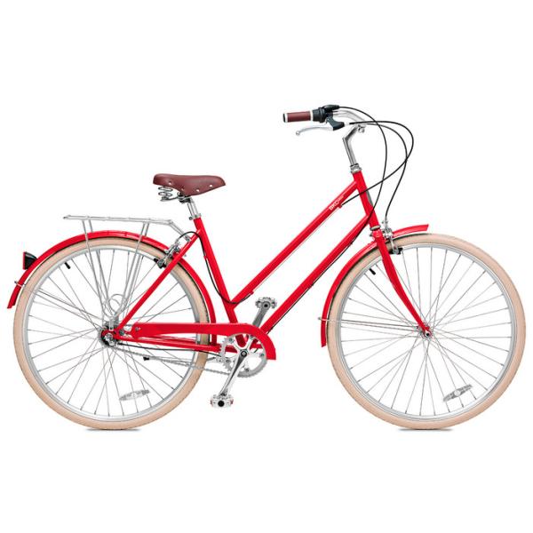 Carbon steel colorful 26 inch OL elegant city bicicle for lady  single speed