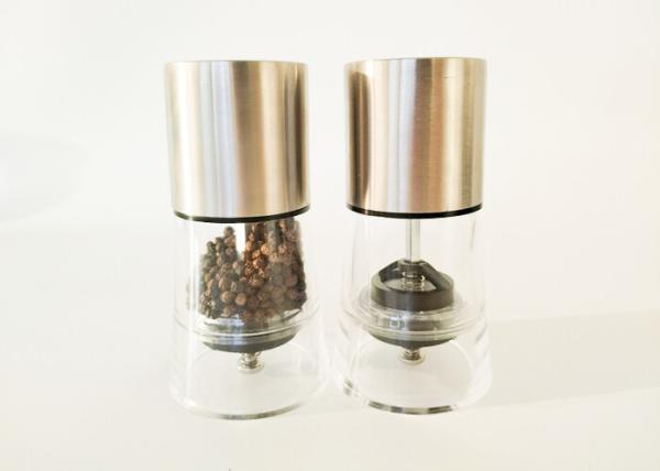 Premium Sleek Stainless Steel Effortless Grinder For Salt And Pepper