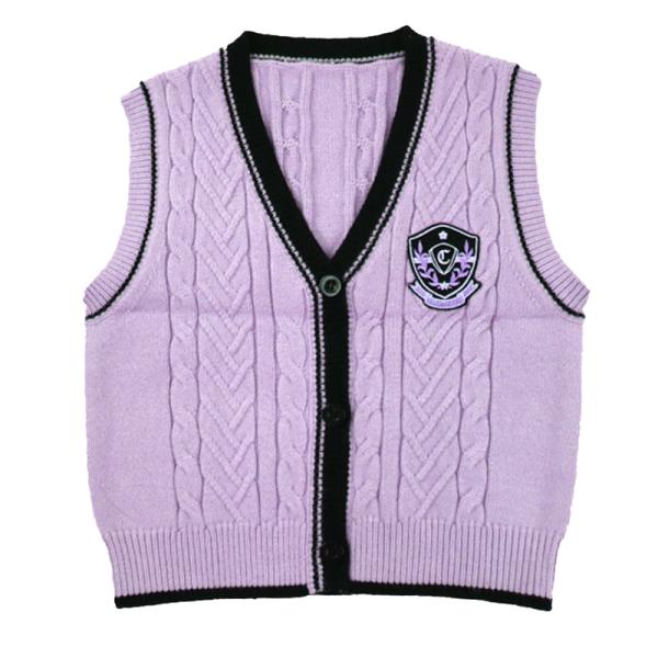 Knitting Pattern Children Sleeveless Cardigan Sweater Baby Boy Wool Sweater Boy Vest