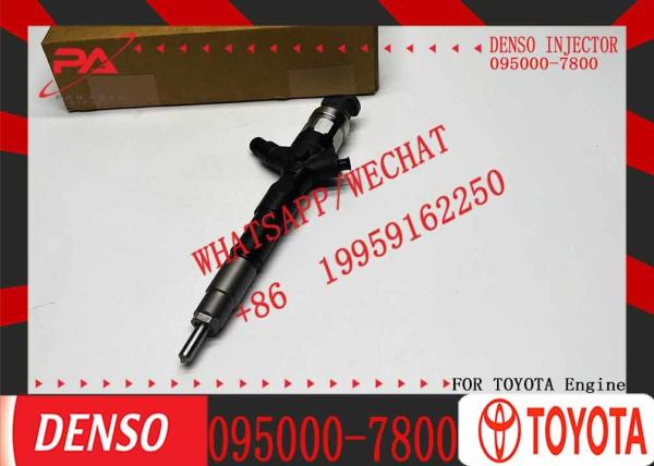 Inyector de combustible diesel Encuentro de inyectores de tren común 095000-7801 095000-7800 23670-30310 para TOYOTA Hiace 2KD-FTV Euro IV