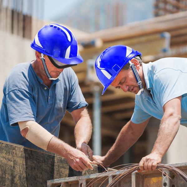 CE EN397 Height Blue Safety Helmet For Electrical Work Workplace Safety Equipments