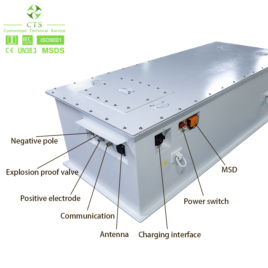 CTS 537V 150Ah Lifepo4 Waterproof High Performance Lithium Battery System for Mining Cart Manufacture