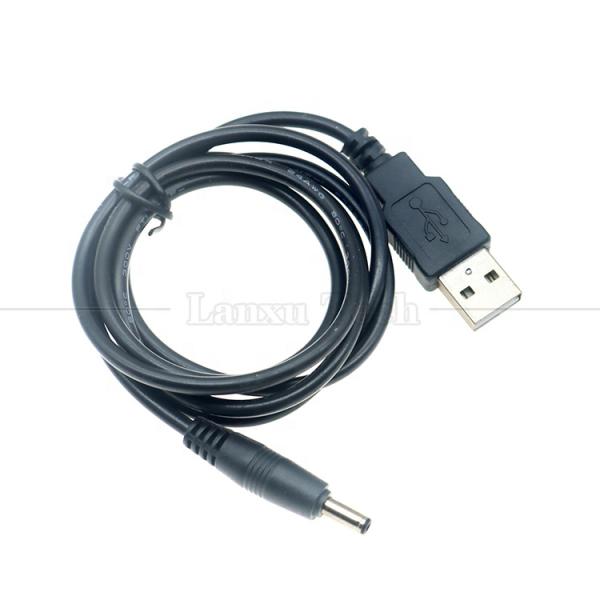 1 Meter USB Male to DC Barrel Jack 3.5mm 1.35mm Power Charger Cable for Router Speaker