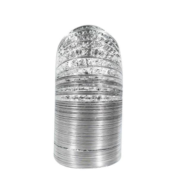 162-252 Air Quantity Aluminum Flexible Air Duct for Apartment HVAC Hydroponic System