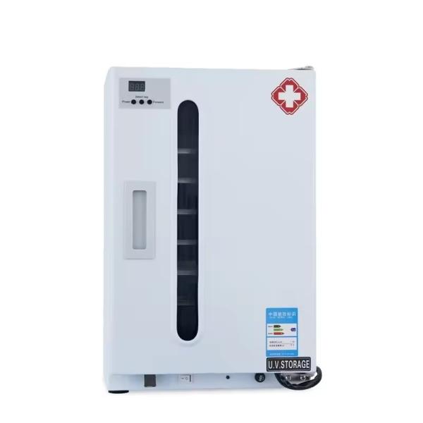 Armário de luz UV de 27L de porta única Armário dental UV de aço inoxidável com configuração de horário