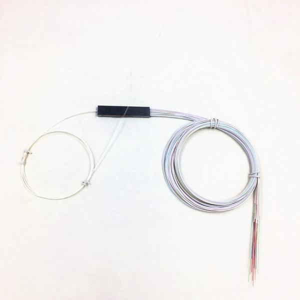 Steel Tube 1x2 Optical Splitter , Bare PLC Splitter With SC / APC Connector