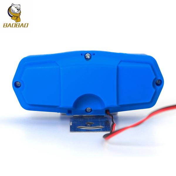 Plastic Blue Casing 12V White Yellow Flash Motorcycle Spotlight