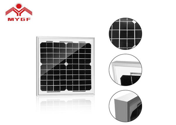 Silver Frame Monocrystalline Silicon Pv Panels , Multicrystalline Solar Panel Fishing