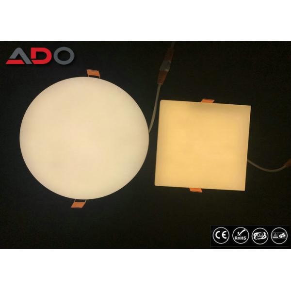 30W Back Lighting Dimmable Recessed LED Panel Light 3000K Aluminum AC 220V