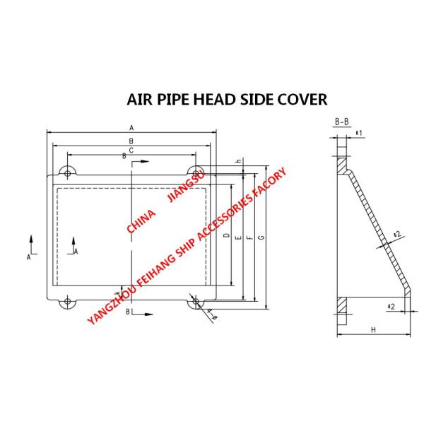 FKM type air pipe head side cover, breathable cap side cover, stainless steel material, durable and corrosion resistant