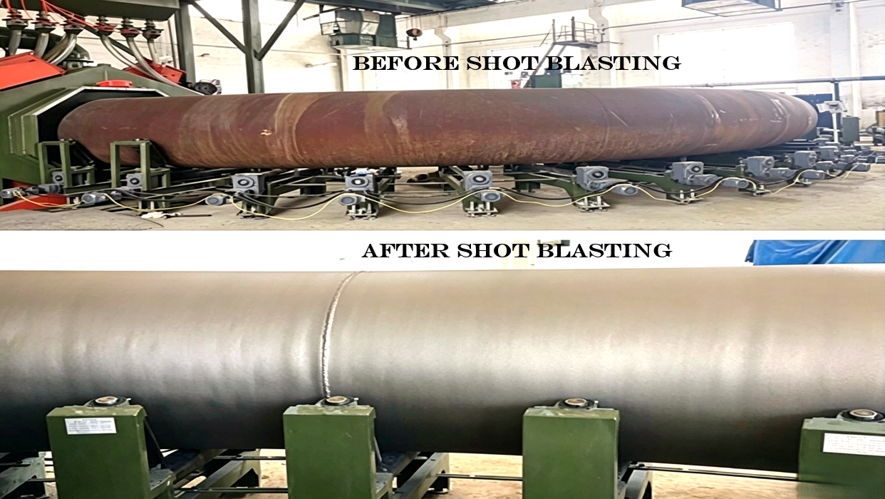 Elbow and Bend Steel Pipes Shot Blasting Equipment for Industrial Application
