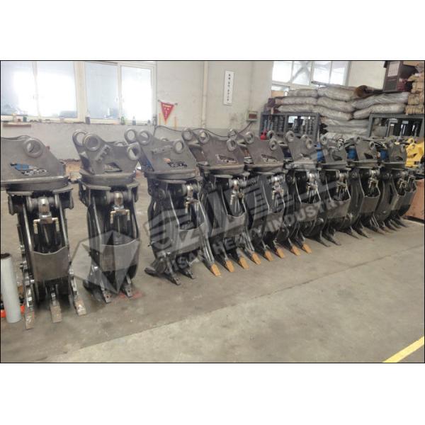 CE Certified Rotating Hydraulic Log Grapple Fit Kobelco SK60 Small Excavator