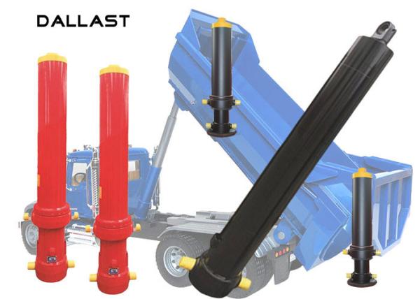 Stainless Dump Single Acting Hydraulic Ram Trailer  Pressure ISO 9001 Certification