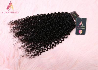 Full Cuticle Virgin Indian Hair / Kinky Curly No Shed Unprocessed Human Hair Extensions