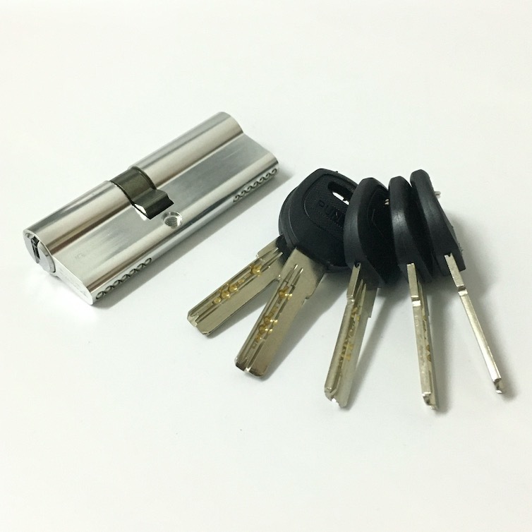 Double Open Aluminum Brass Cylinder 70mm Cylinder Lock For Door
