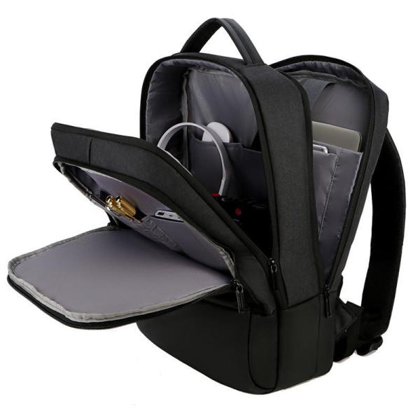 Fashion Unisex Waterproof Oxford Casual Zipper Smart Backpack For Laptop Usb Charging Backpack