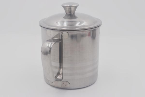 13cm Bulk items stainless steel oil pot stainless steel sugar pot with lid