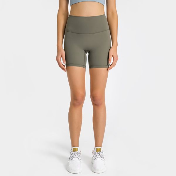 High Waisted Teal Workout Biker Shorts for Women Buttery Soft Stretchy 4 Inch Inseam