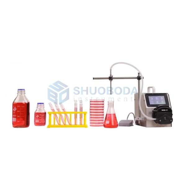 Compact Peristaltic Media Dispenser Medium Tube Jar Bottle Plate Filler MDD-17