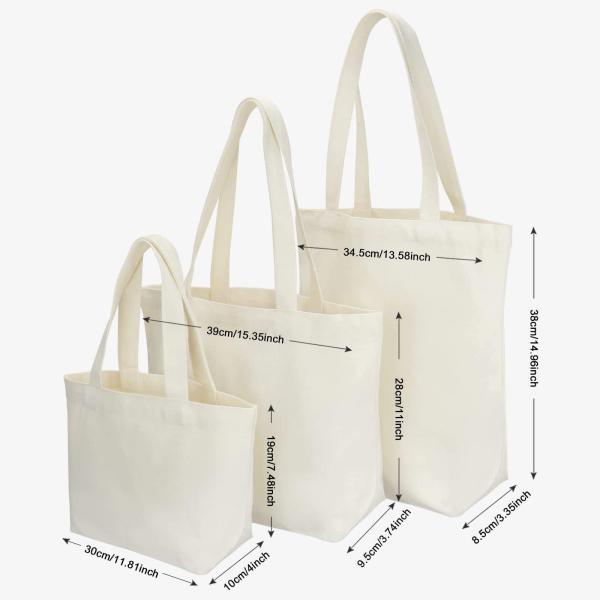 Multifunctional Girl Fashion Diy School Hand Bags Women Reusable Use Customized Logo High Quality Custom Size Fashion Organic Folding Cotton Canvas Tote Bag