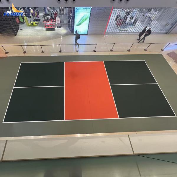 Anti Slip UV Protected Pickleball Court Mat With Acrylic Coating And Crystal Sand