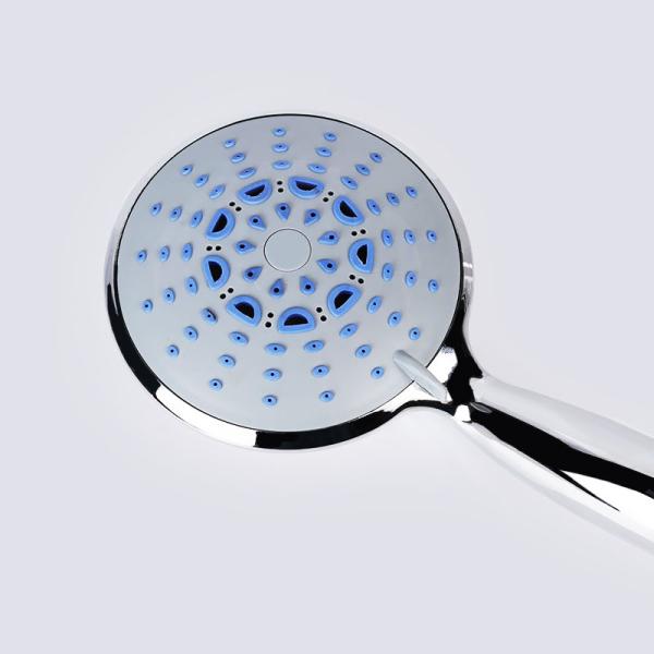Chrome Color Bathroom Shower Head , ABS Plastic Shower Head Detachable