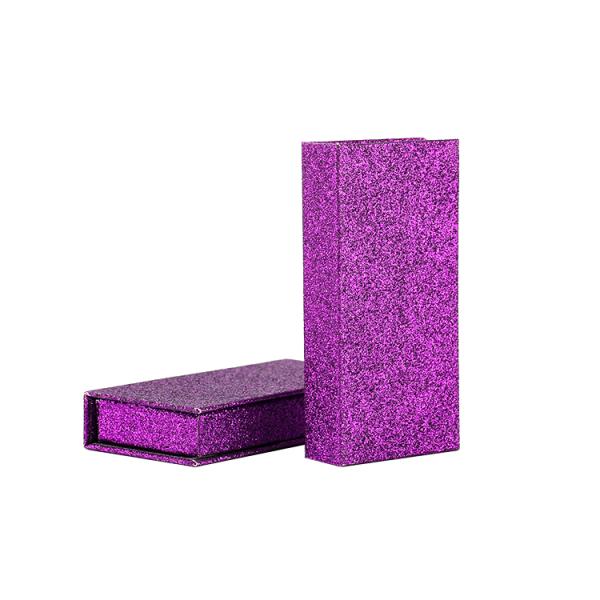 Custom Logo Pink Glitter False Eyelash Retail Stand Box with Cardboard Structure