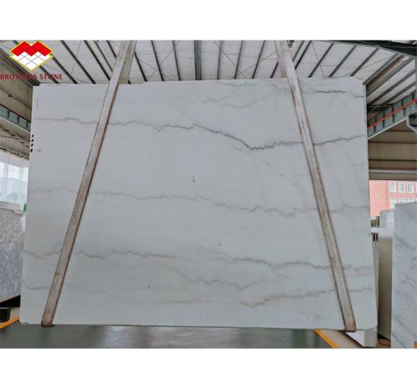 Honed Guangxi White Marble Quarry Modern Natural Block for Hotel Indoor Decorations